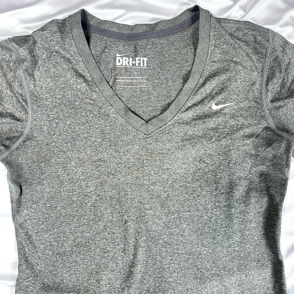 Nike Women's Gray Dri-FIT Tee - Picture 9 of 9